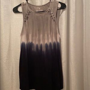 Ombré tie-dye tank top